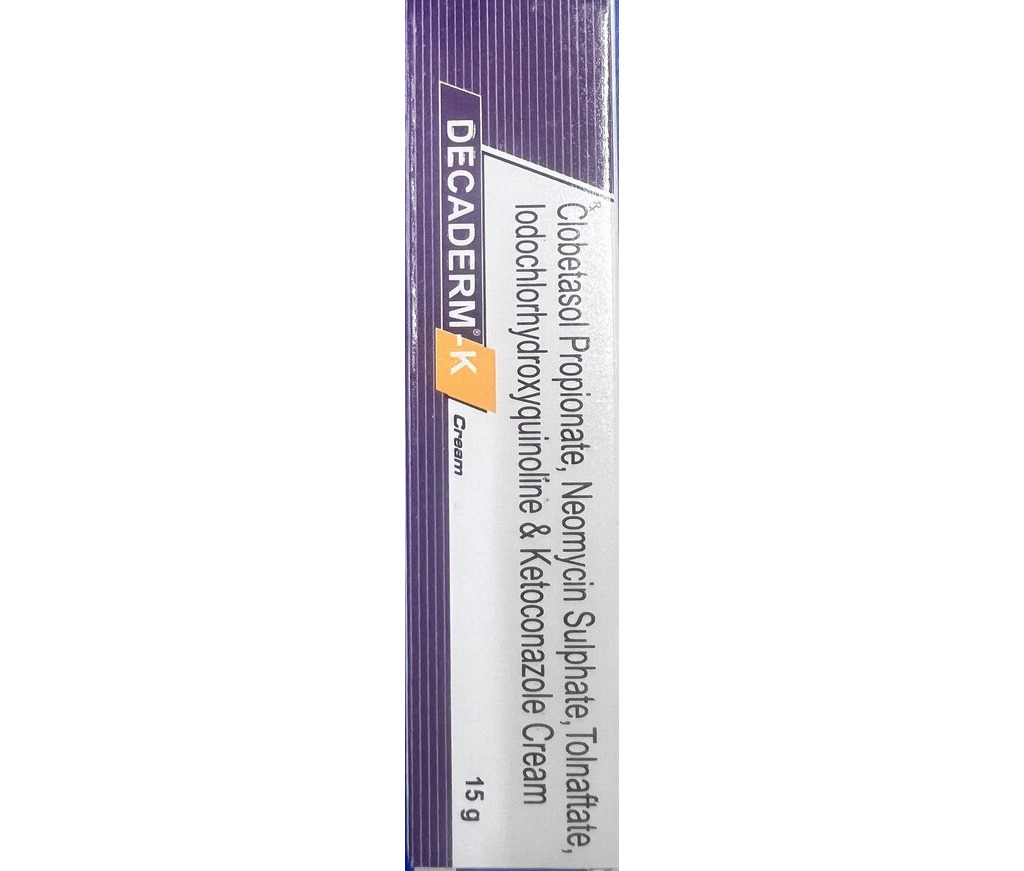 Buy Decaderm-K cream 15gm  online - Powerful treatment for fungal and bacterial skin infections