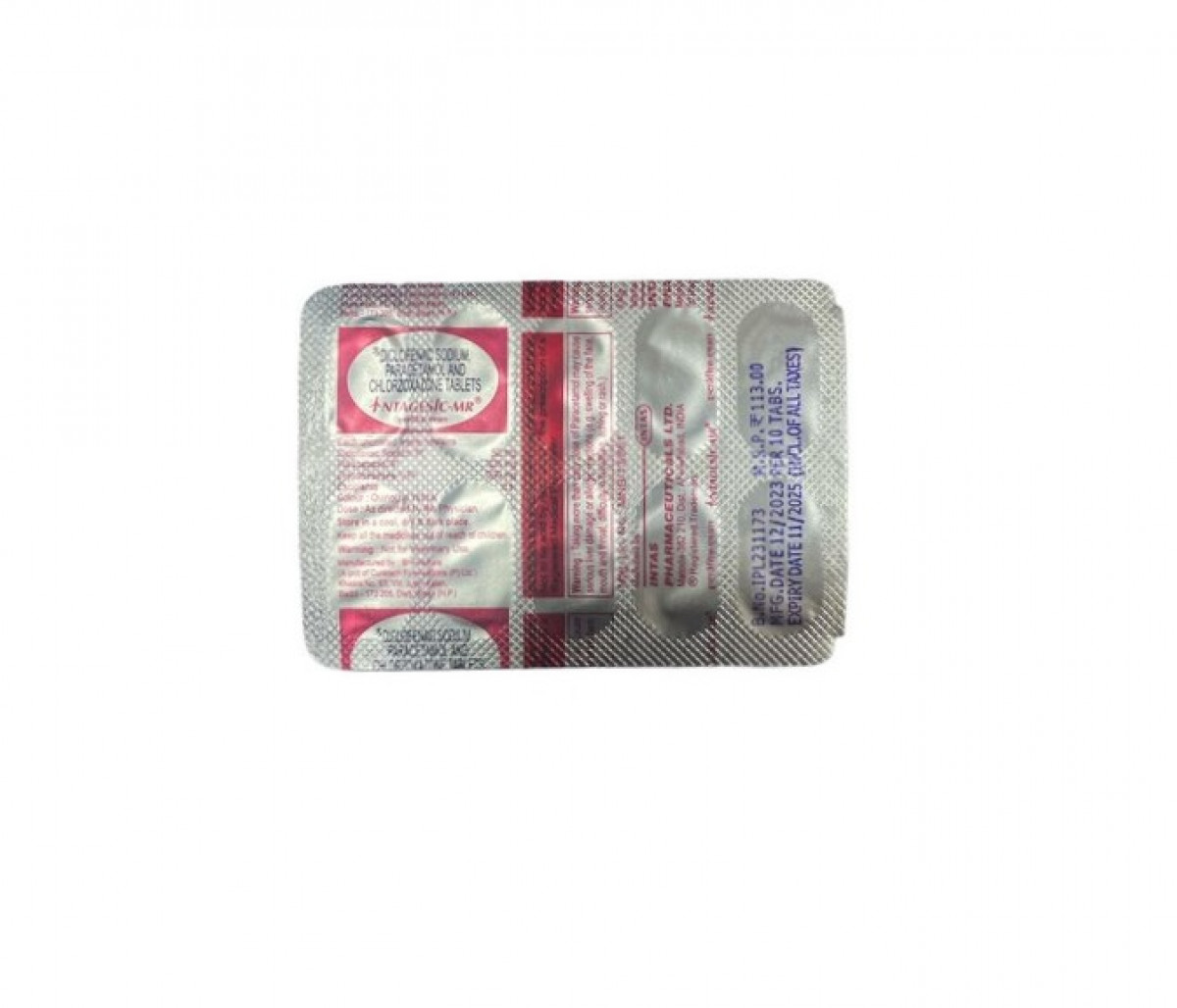 Buy Intagesic MR  Tablets online -Fast relief from pain and muscle spasms.