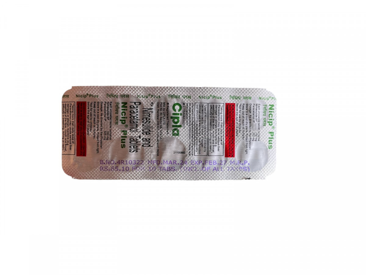 Buy Nicip Plus tablets online - Effective pain and inflammation relief