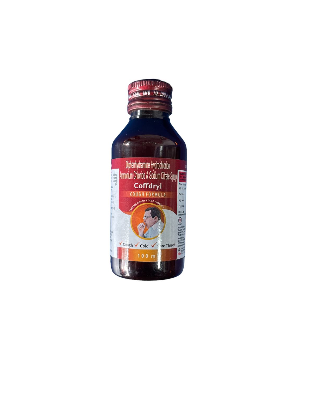 Buy Coffdryl syrup 100ml  online - relief from cough, throat irritation, and congestion