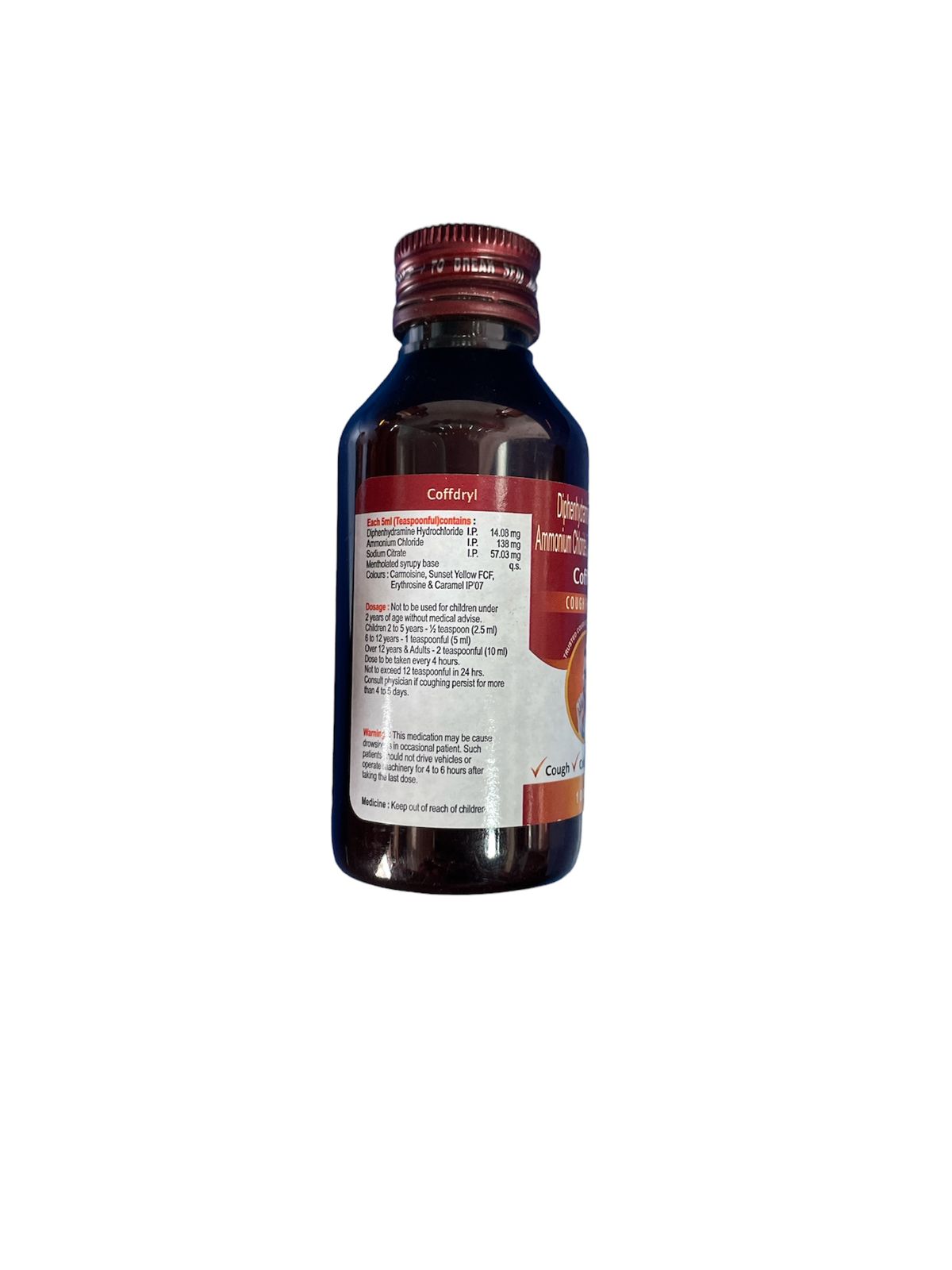 Order Coffdryl syrup 100ml- Fast & secure delivery