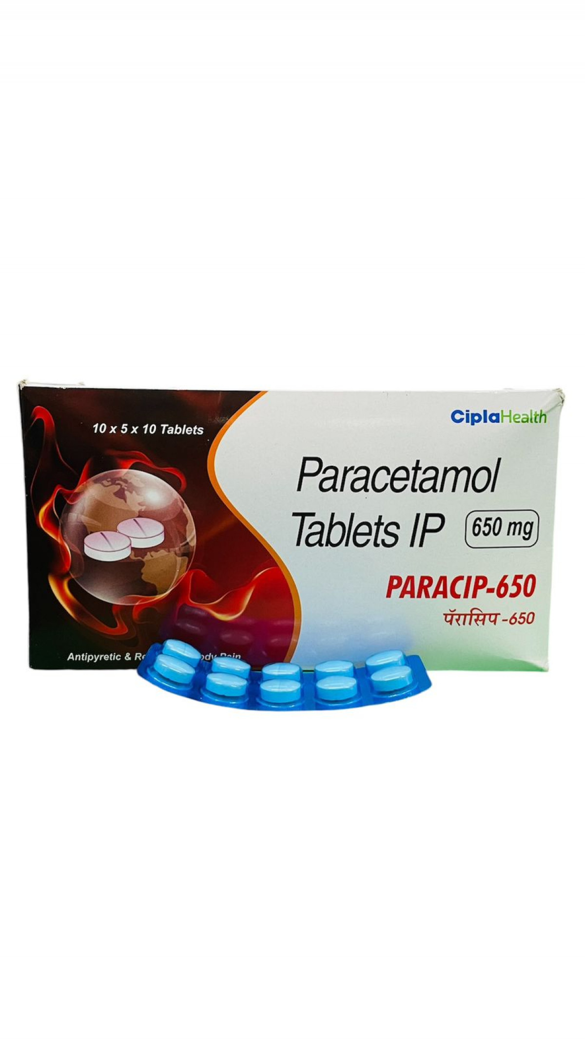 Buy Paracip 650mg tablet  online - effective relief from pain and fever