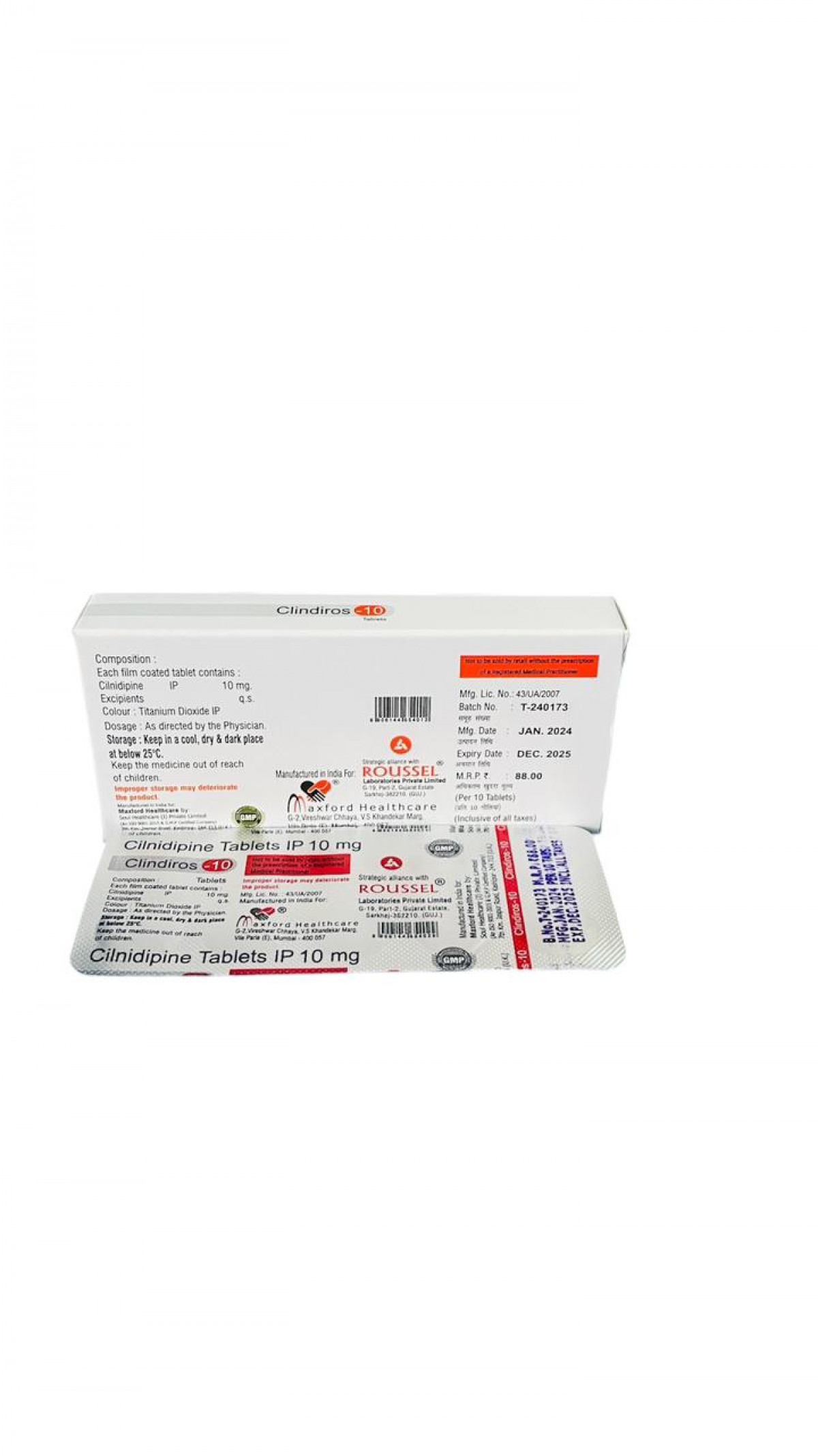 Order CLINDIROS-10 TABLETS - Fast & Secure delivery