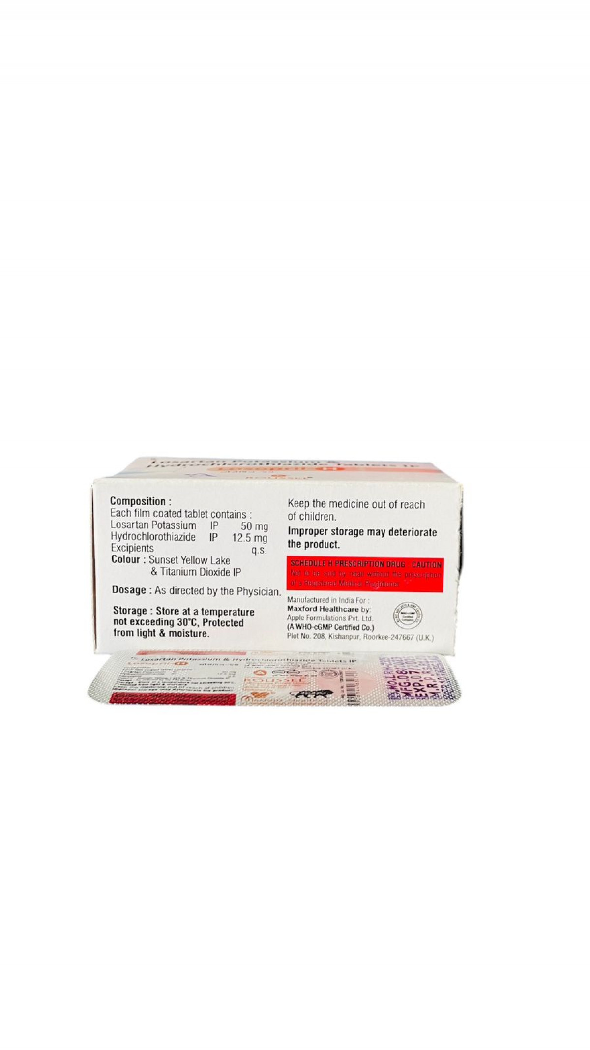 Order  LOSOPRIL-H TABLETS - Fast & Secure delivery
