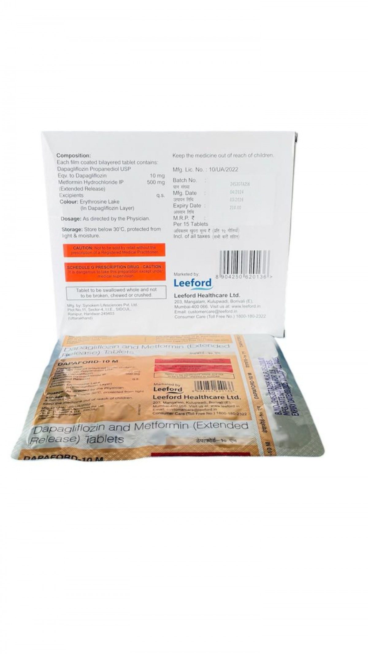 Order Dapaford 10 M tablet online - Fast & Secure Delivery