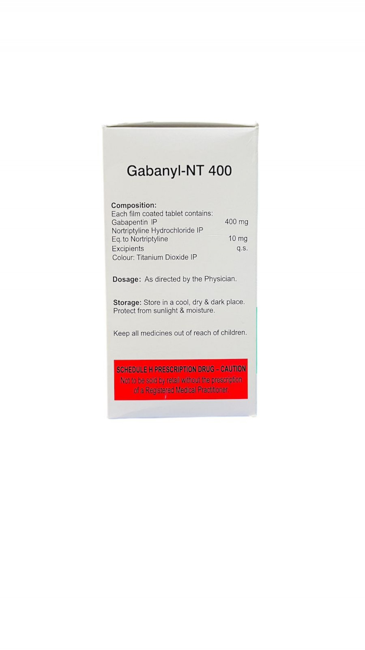 Order Gabanyl NT 400 tablet online - Fast & Secure Delivery