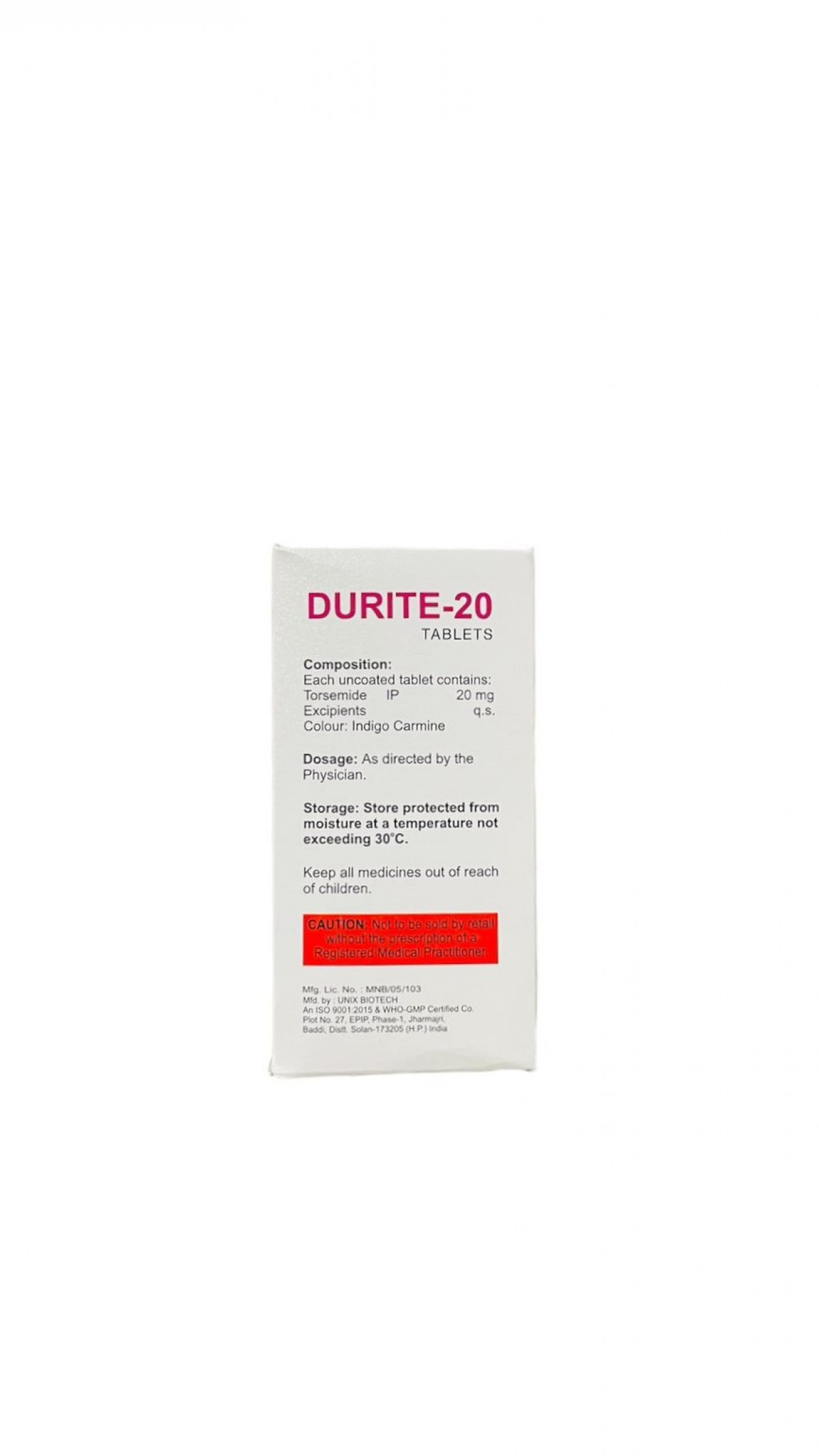 Order Durite-20 tablet online - Fast & Secure Delivery