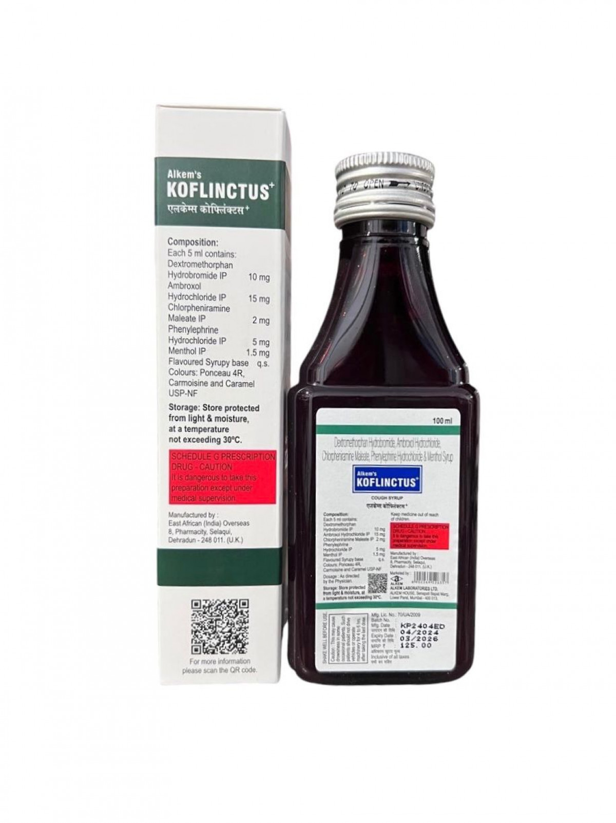 Order  Alkems koflinctus syrup 100ml - Fast & secure delivery