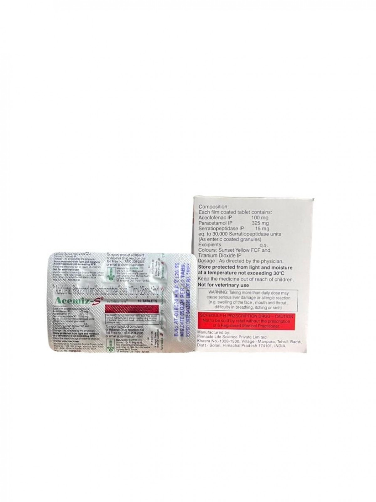 Order  Acemiz-S tablet - Fast & secure delivery