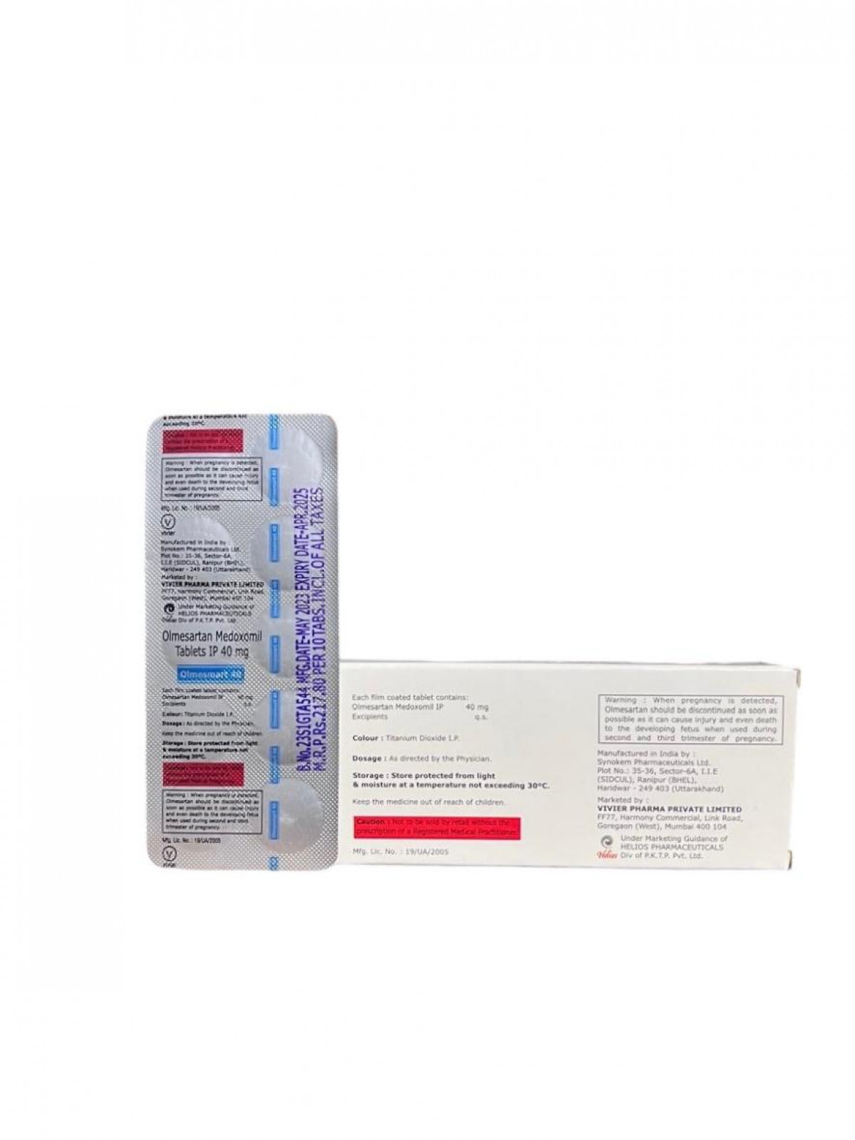 Order  Olmesmart 40mg tablet - Fast & secure delivery