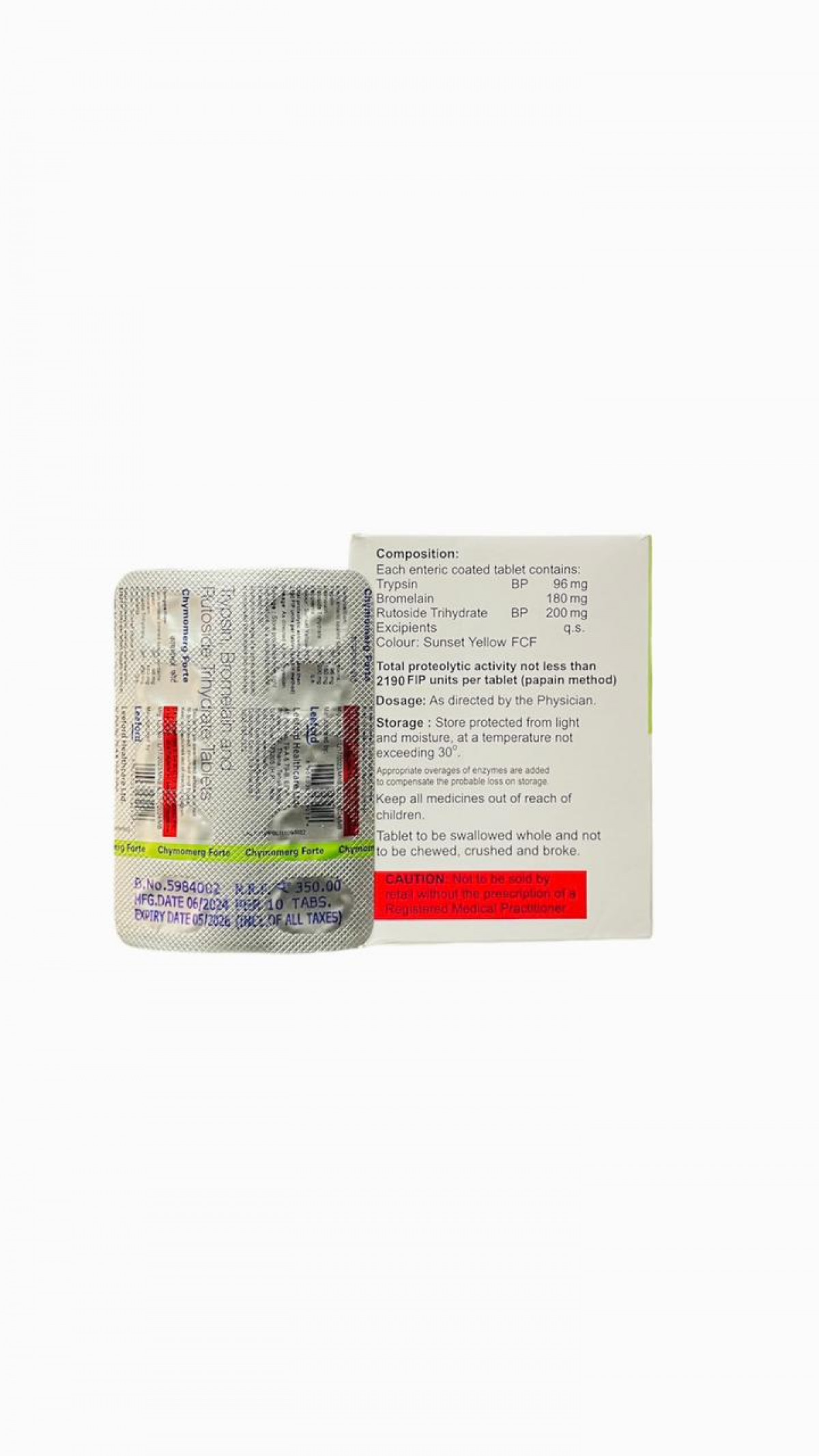 Order Chymomerg Forte tablets online - Fast & Secure Delivery