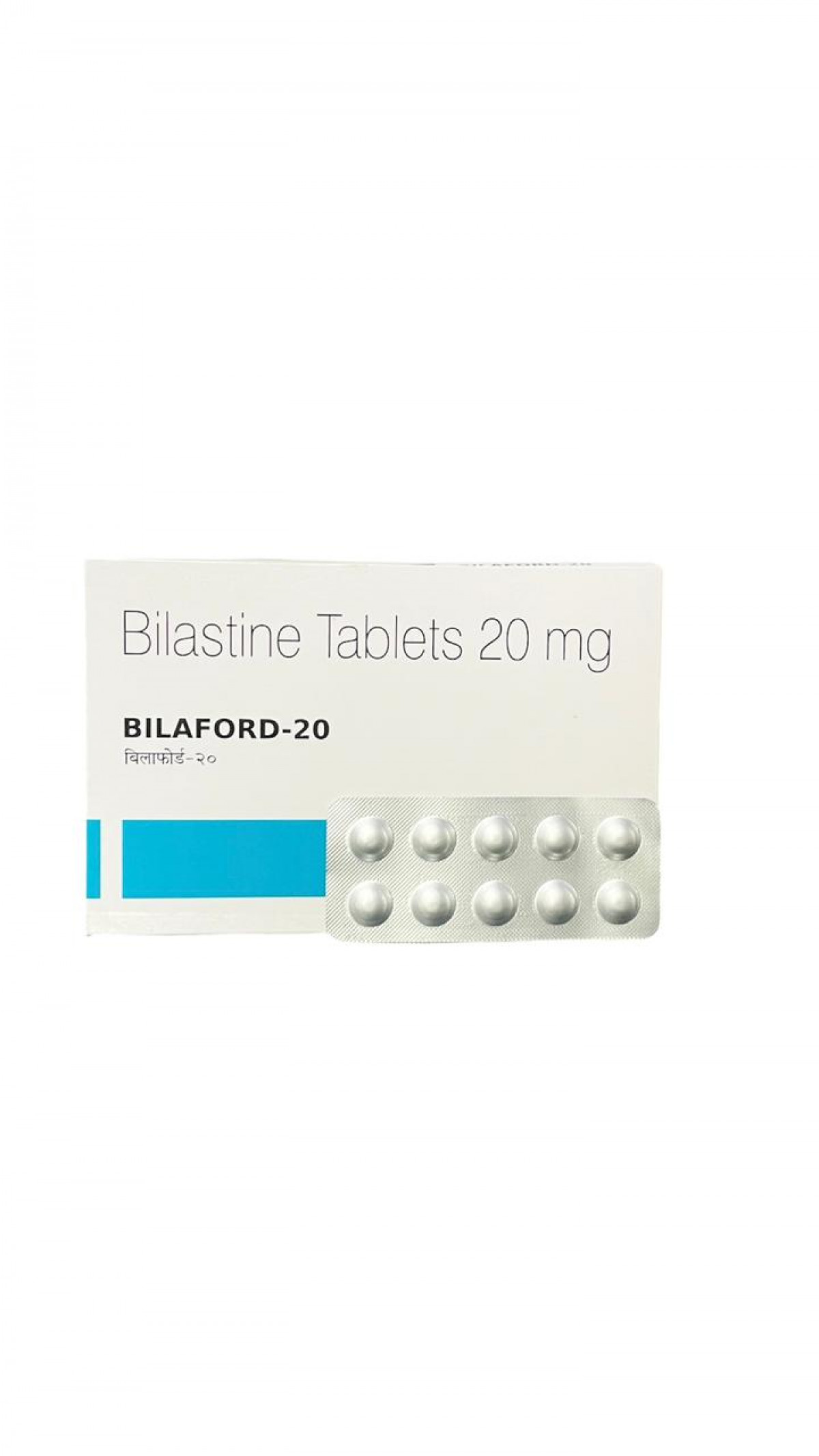 Buy Bilaford-20 tablet online - Allergy symptoms like sneezing, runny nose.