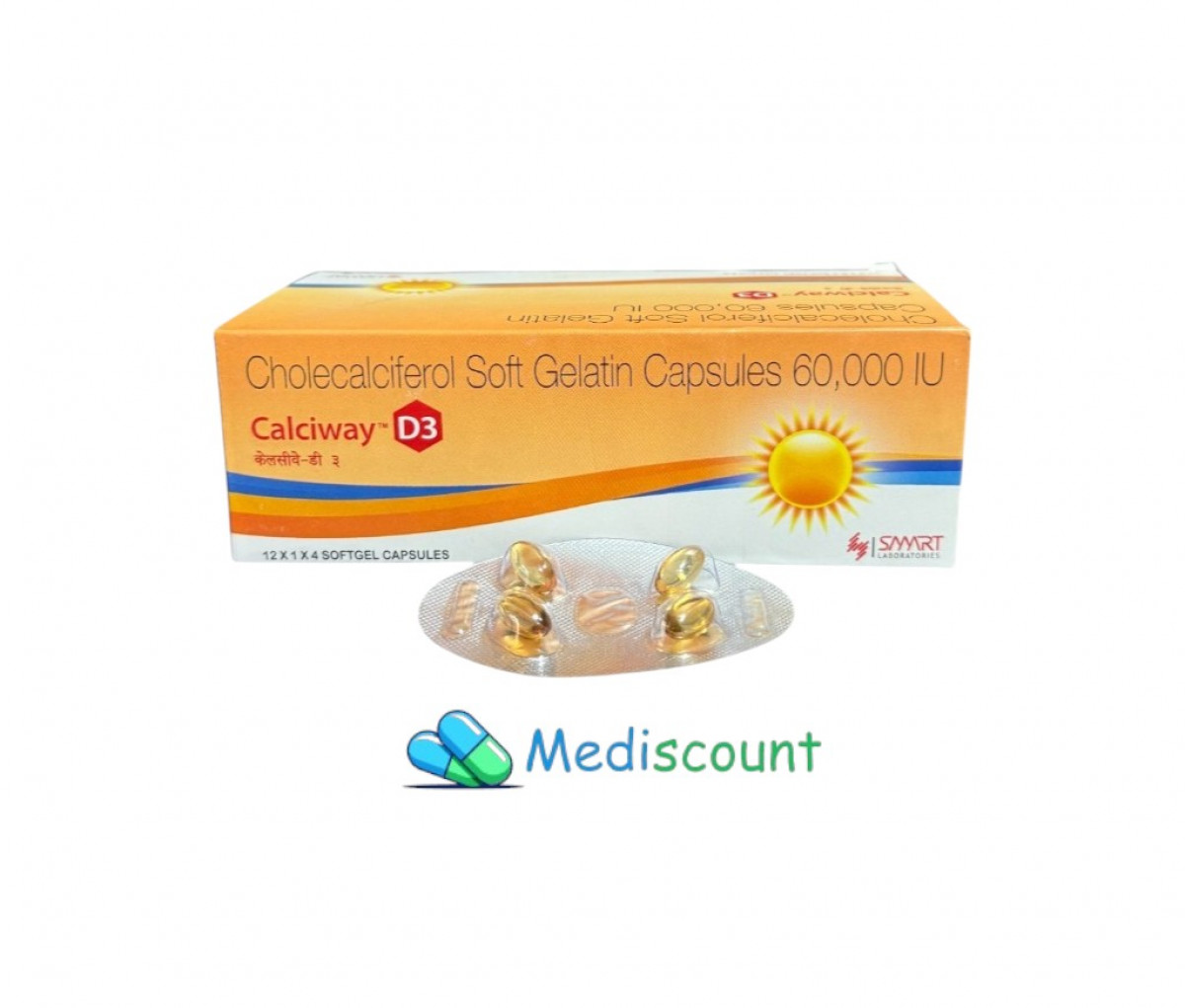 Buy Calciway D3 Softgel capsule online – essential Vitamin D3 for bone & immune health
