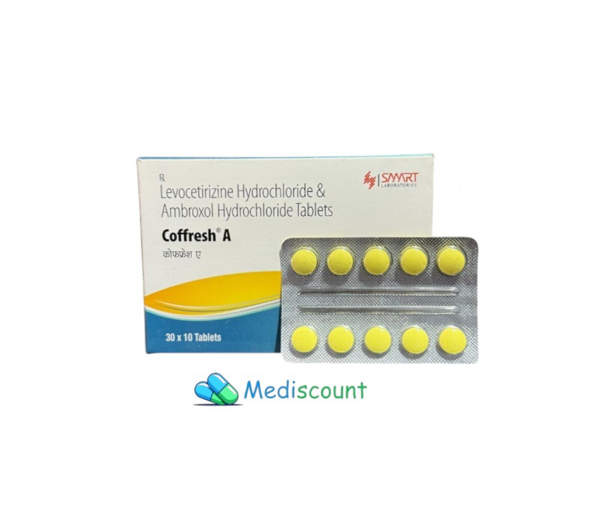 Buy Coffresh A Tablet online -  effective relief for allergies, cough, and mucus buildup.