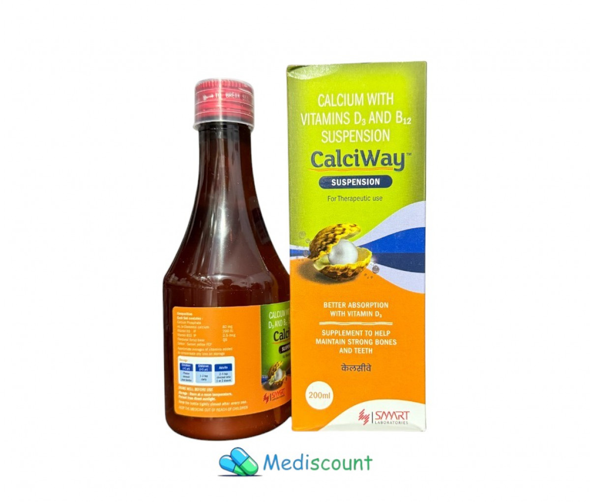 Buy Calciway Suspension online -  . Supports bone health, immunity, and nerve function.
