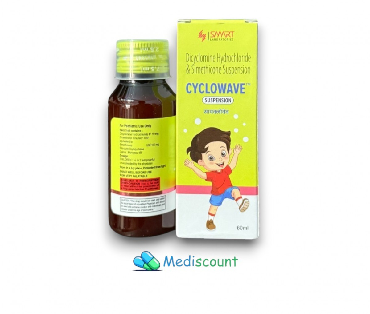 Buy Cyclowave Suspension online - Effective relief from stomach cramps, bloating, and gas