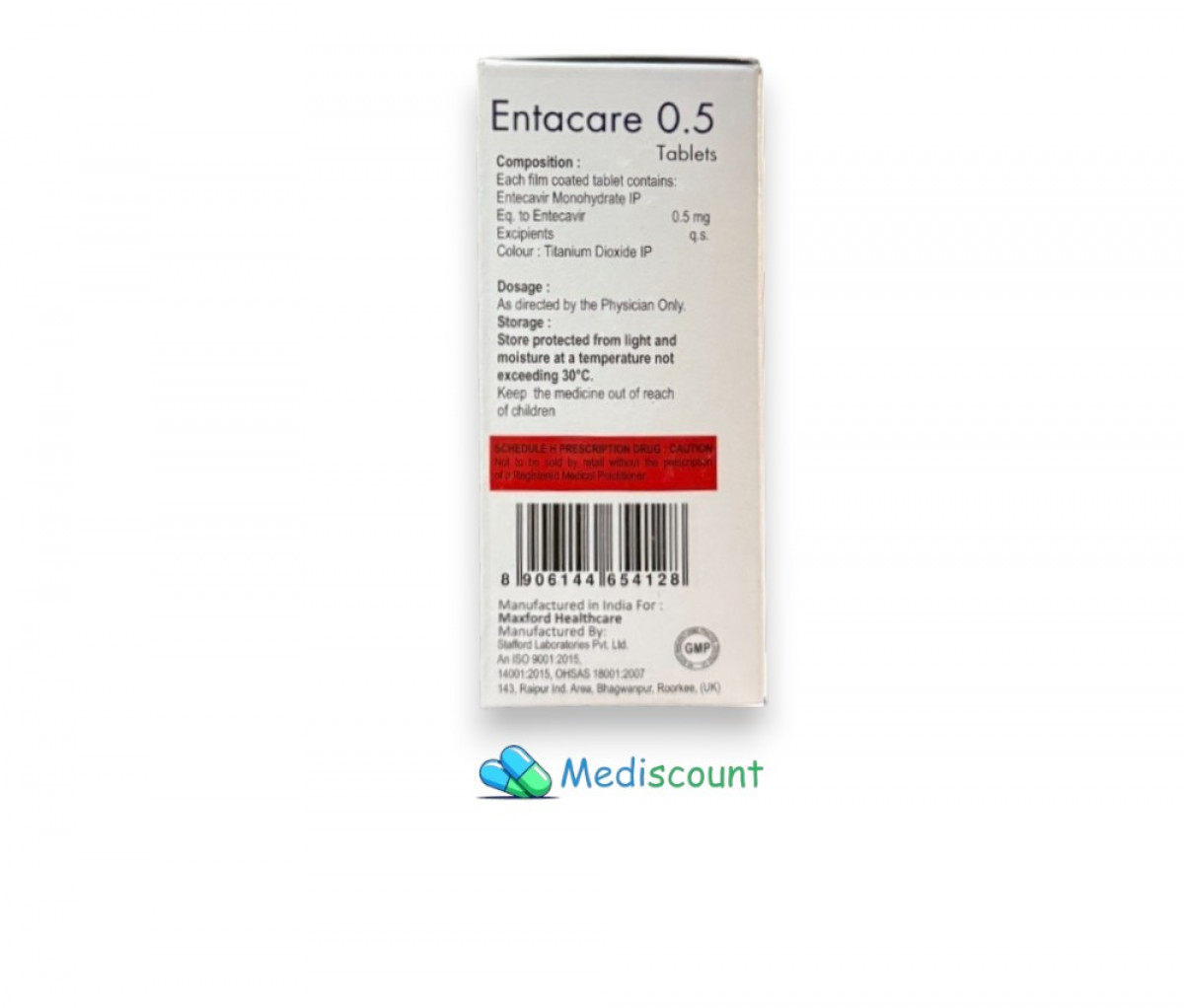 Order ENTACARE 0.5 TABLETS - Fast & Secure delivery
