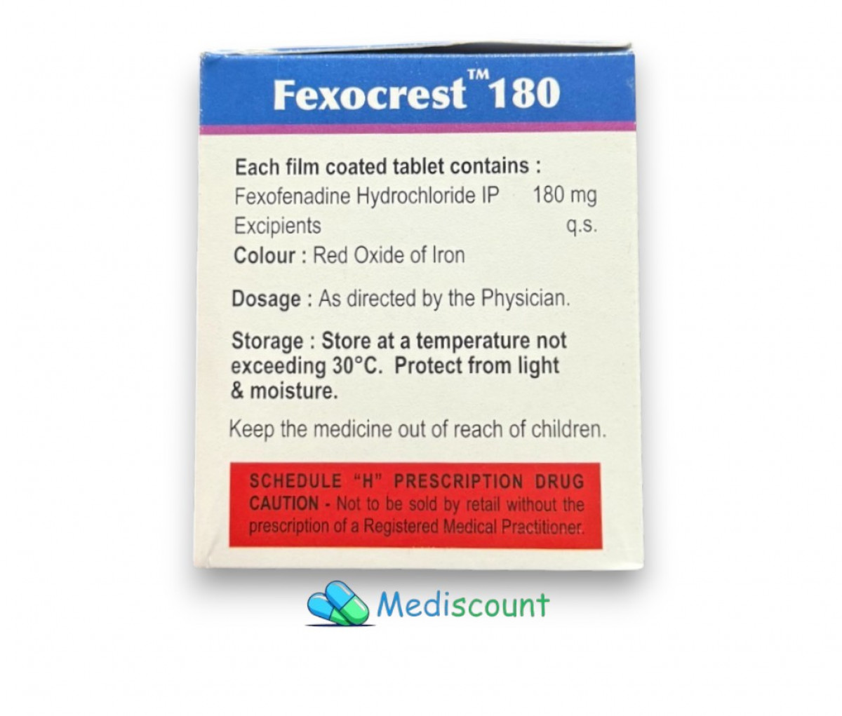 Buy Fexocrest tablet online - powerful allergy relief for sneezing, runny nose, and itching