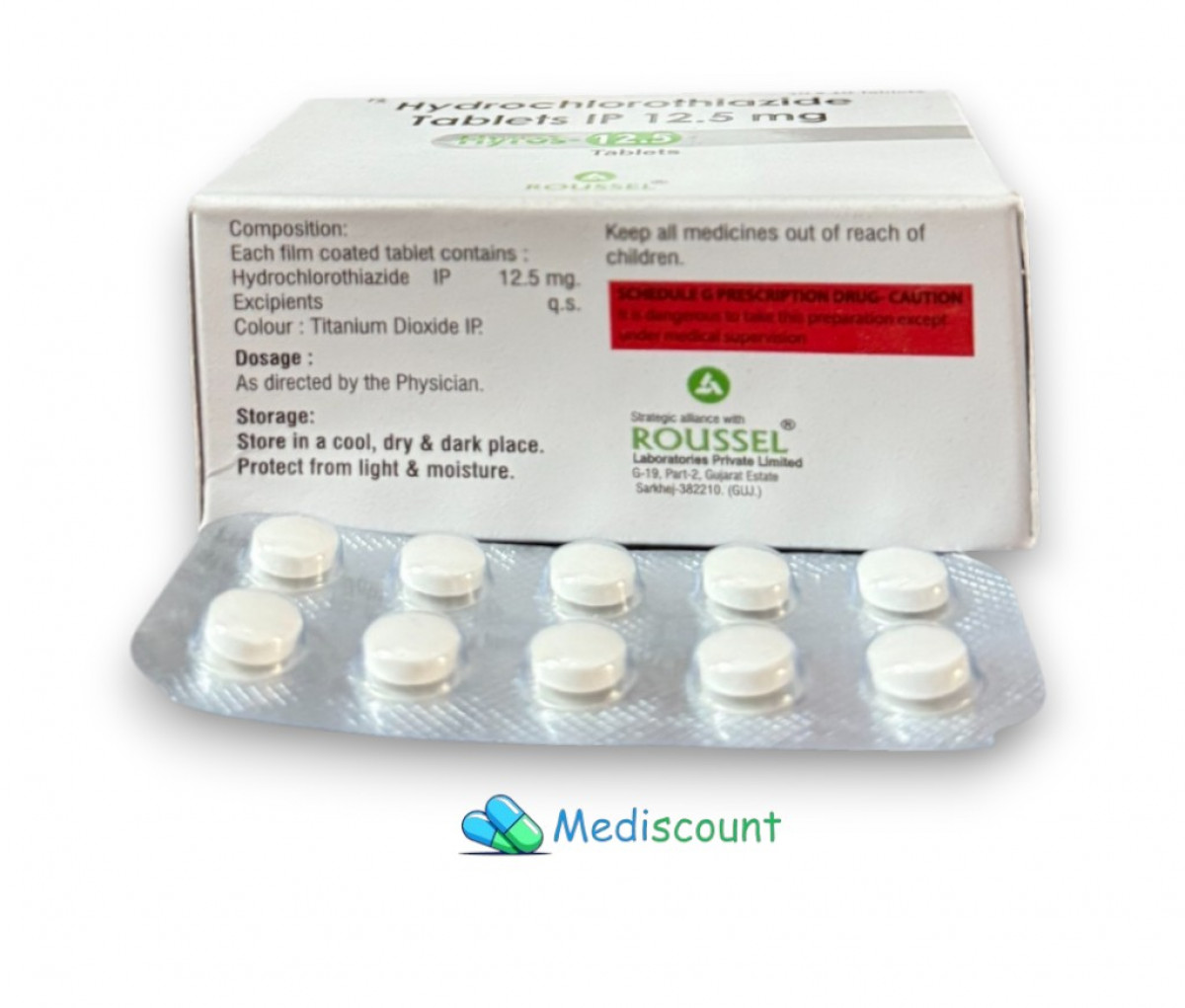 Order HYROS-12.5 TABLETS - Fast & Secure delivery