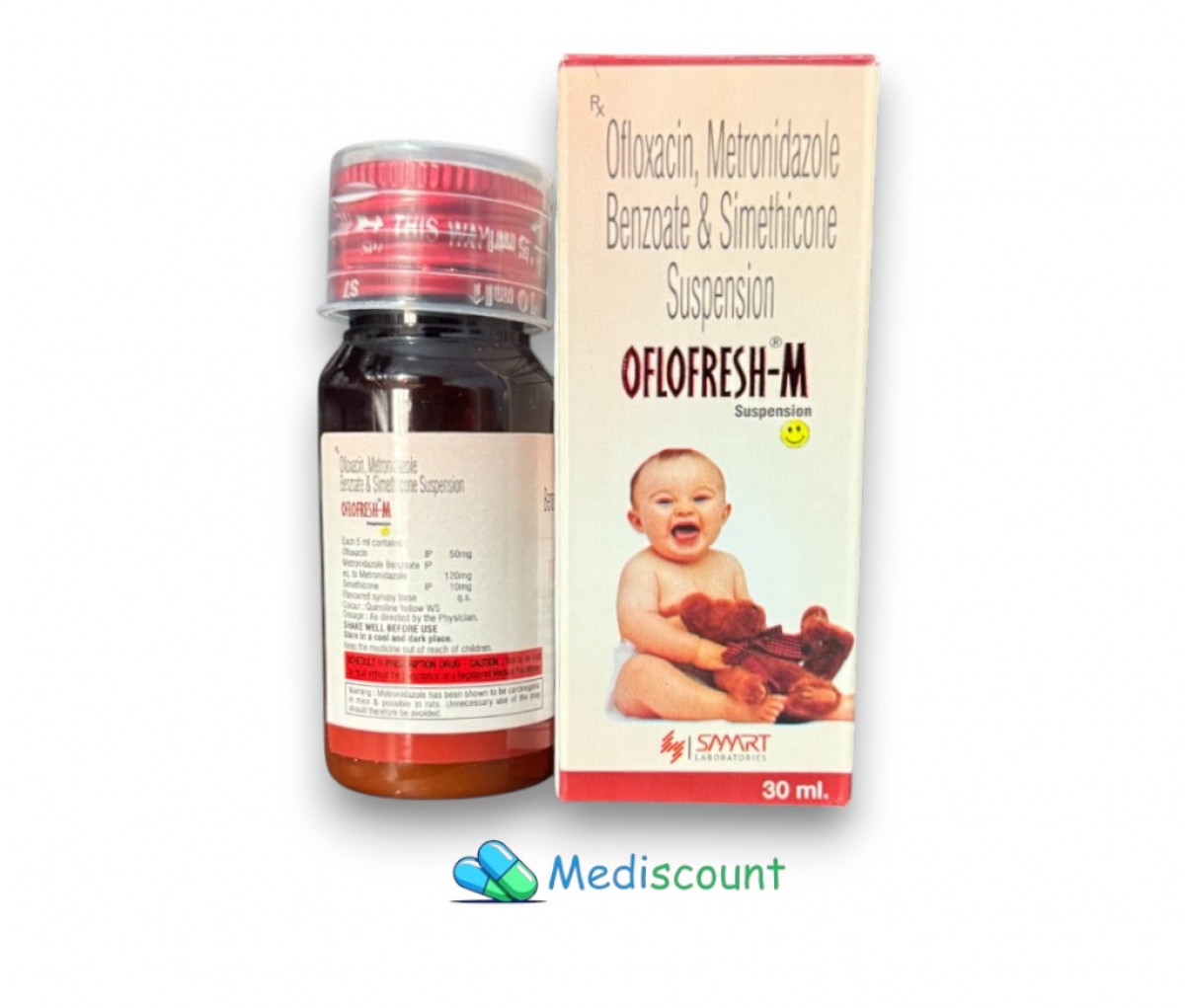 Buy Oflofrtesh M Suspension online - digestive health and antibiotic medications