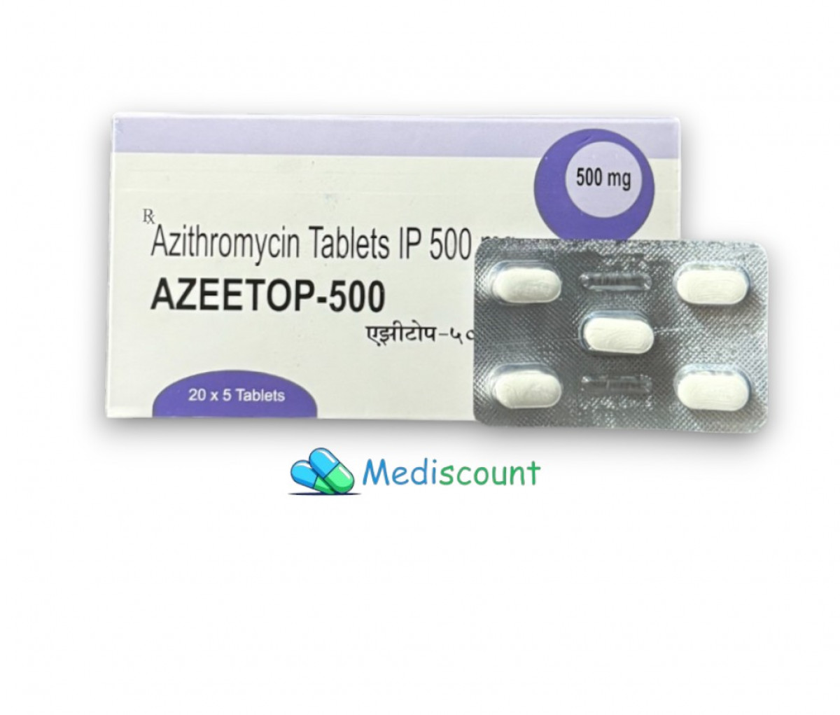 Buy Azeetop 500 tablet  online - for powerful and effective bacterial infection treatment