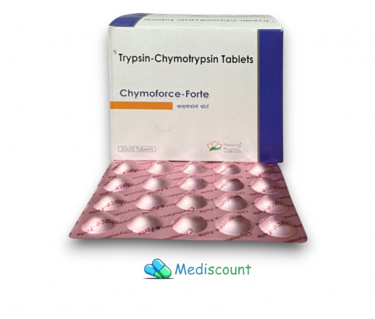 Buy  Chymoforce Forte tablet online - powerful anti-inflammatory enzyme for faster healing