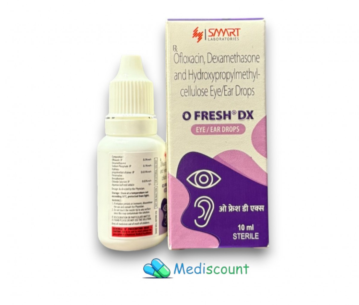 Buy O Fresh DX Drops online - treatment for eye and ear infections.