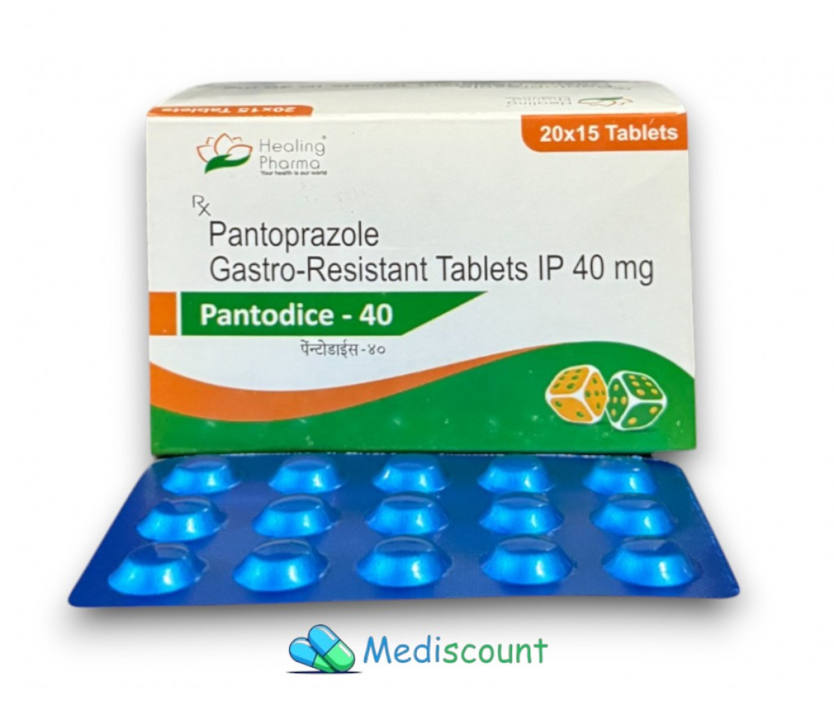 Buy Pantodice 40 tablets online -  powerful treatment for severe acid reflux, GERD, and stomach ulcers