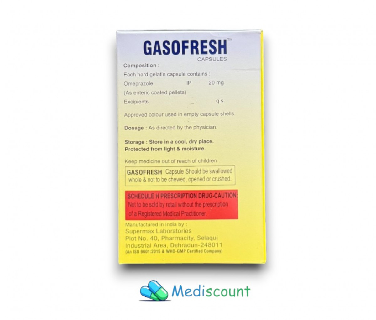 Order Gasofresh-20 capsule- Fast & secure delivery