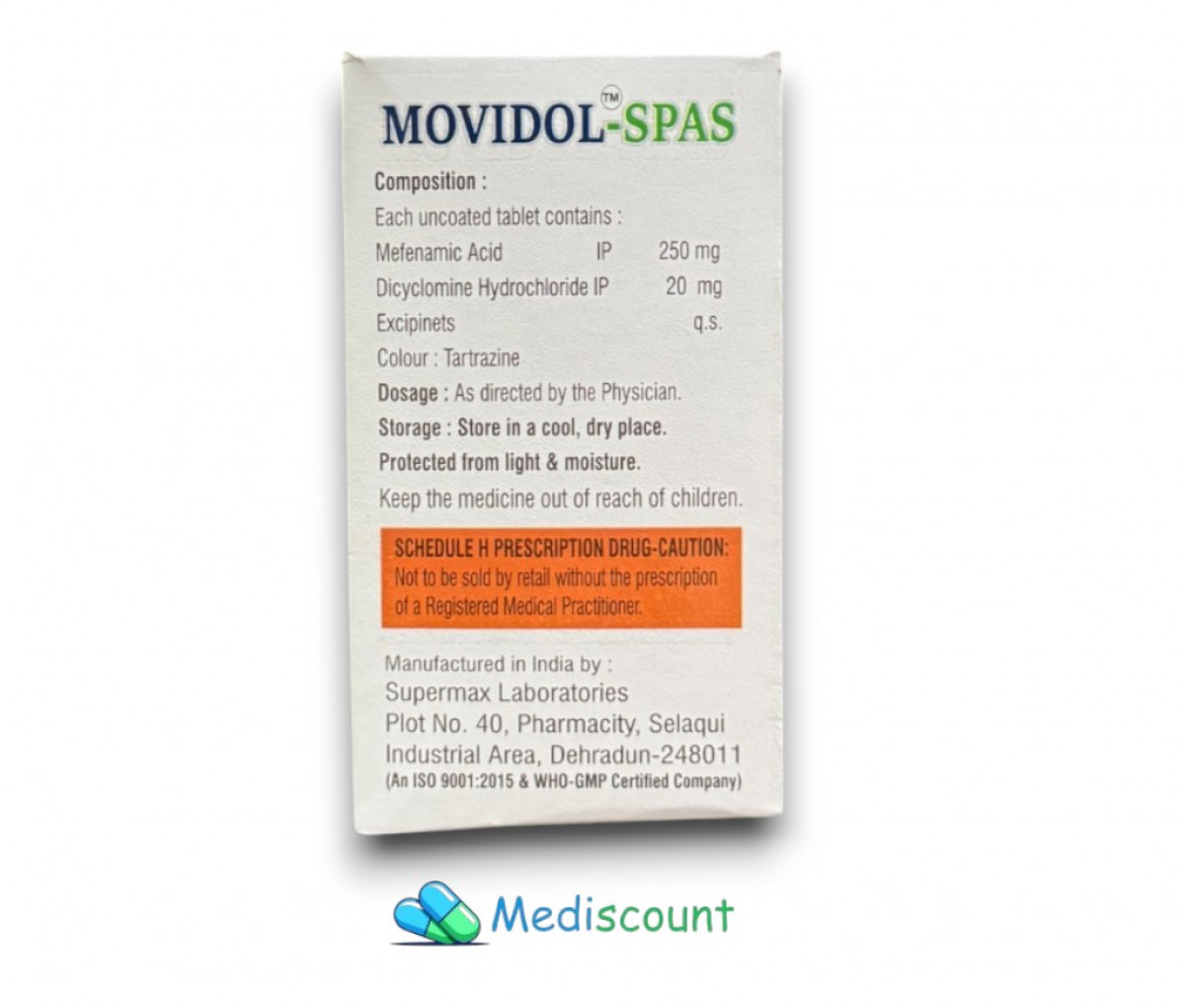 Order Movidol-spas tablet - Fast & secure delivery