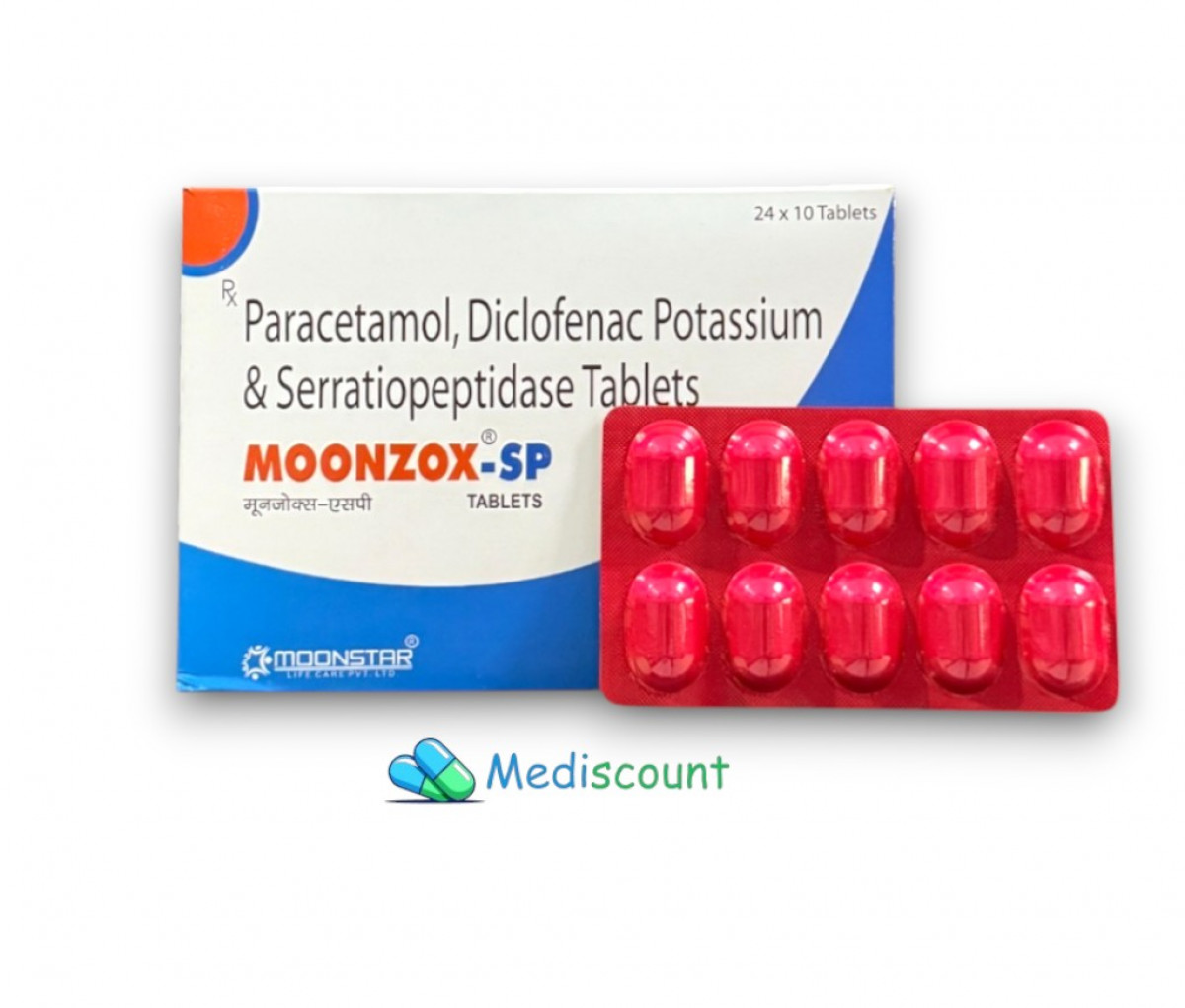 Buy Moonzox-SP tablet online- relief from pain, swelling, and inflammation