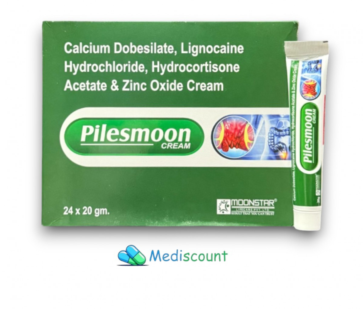 Buy Pilesmoon cream  online- Effective relief for inflammation, pain, and vascular health