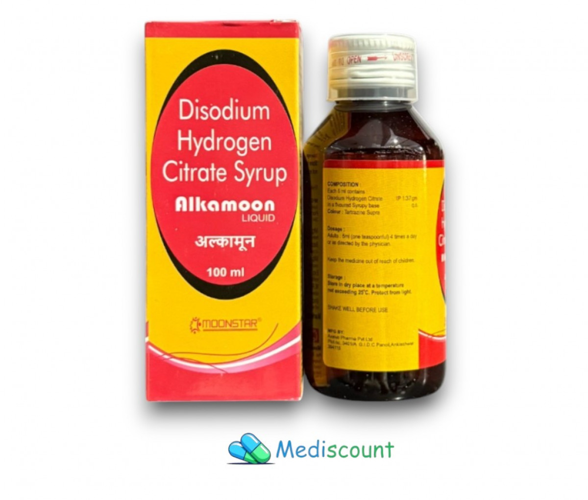 Buy Alkamoon syrup online- effective for urinary alkalinization and kidney stone prevention