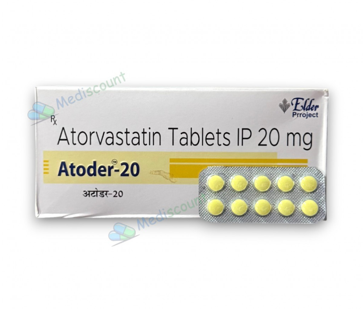 ATODER-20 Tablet for high cholesterol and triglycerides management