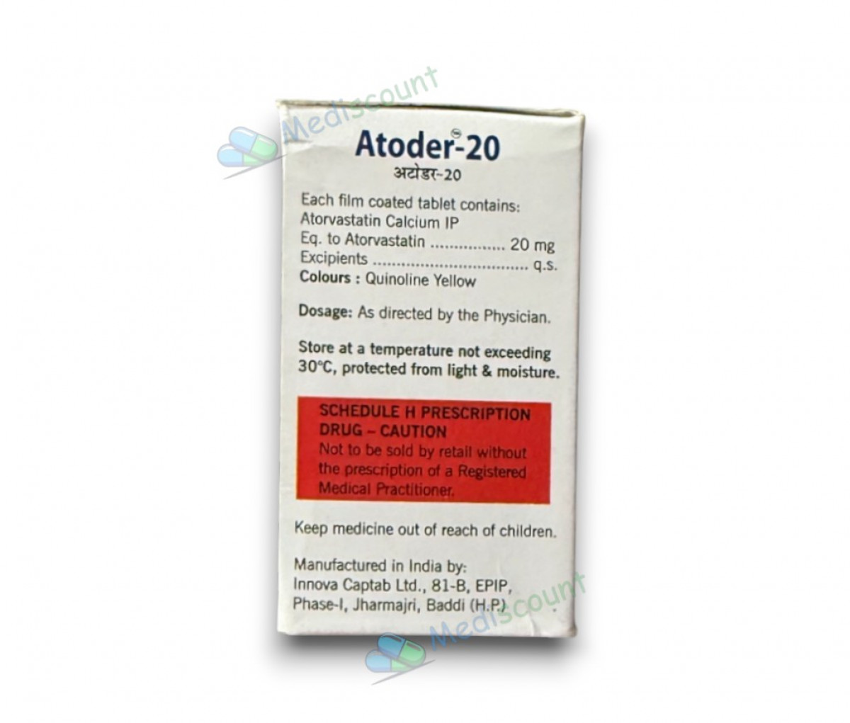 ATODER-20 Tablet to reduce LDL cholesterol and improve heart health