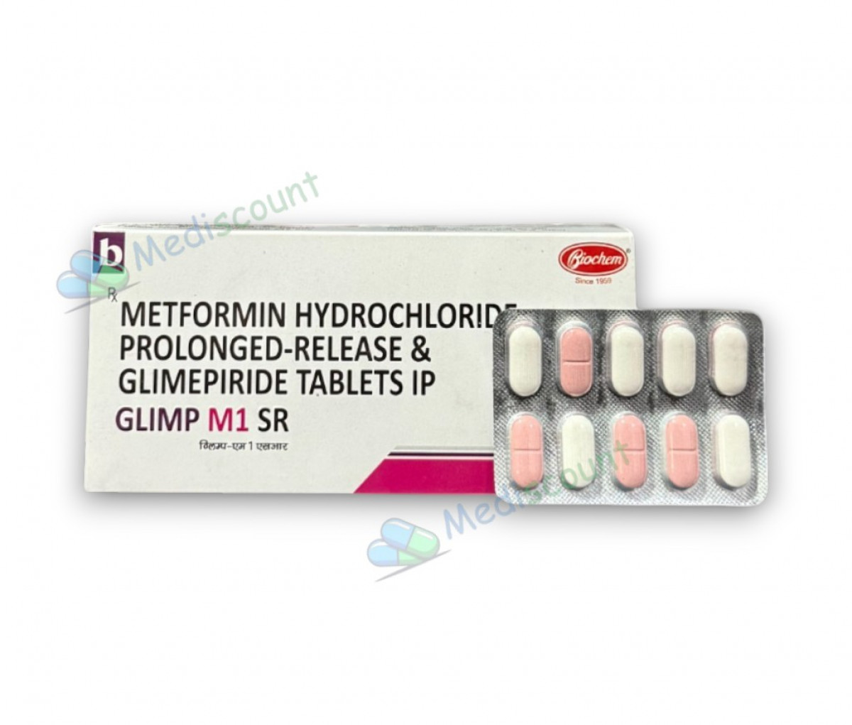Buy GLIMP - M1 SR TABLETS  online -  for effective type 2 diabetes management