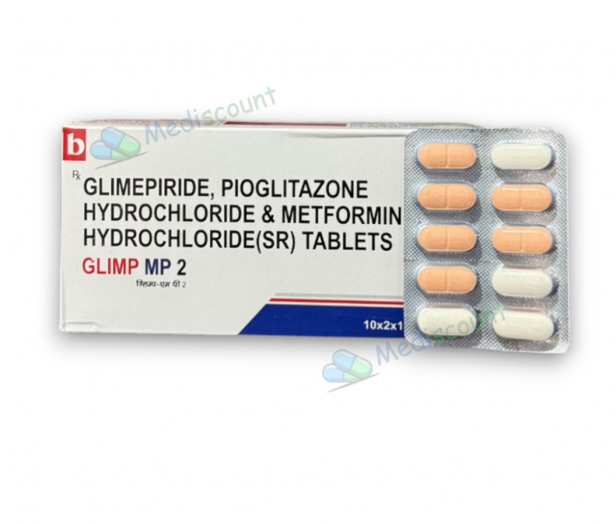 Buy GLIMP - MP2 TABLETS  online - comprehensive triple therapy for type 2 diabetes