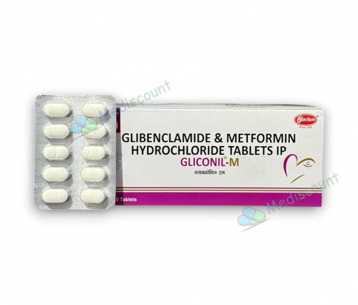 Buy GLICONIL - M TABLETS  online -  effective combination therapy for managing type 2 diabetes