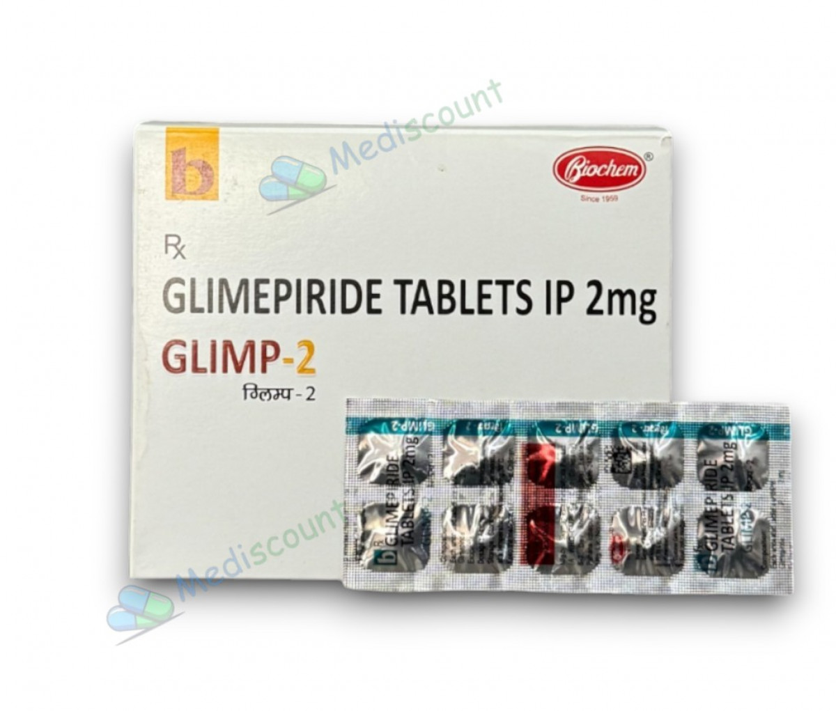Buy GLIMP-2 TABLETS (STRIPS)  online -  trusted medication for type 2 diabetes