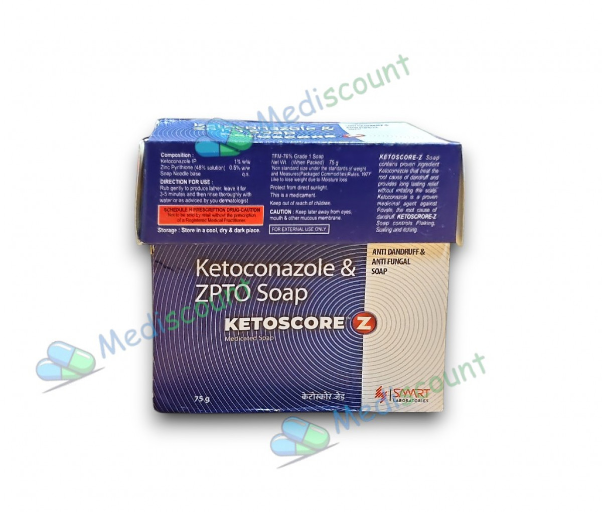 Ketoscore Z soap for fungal skin infection online at Mediscount