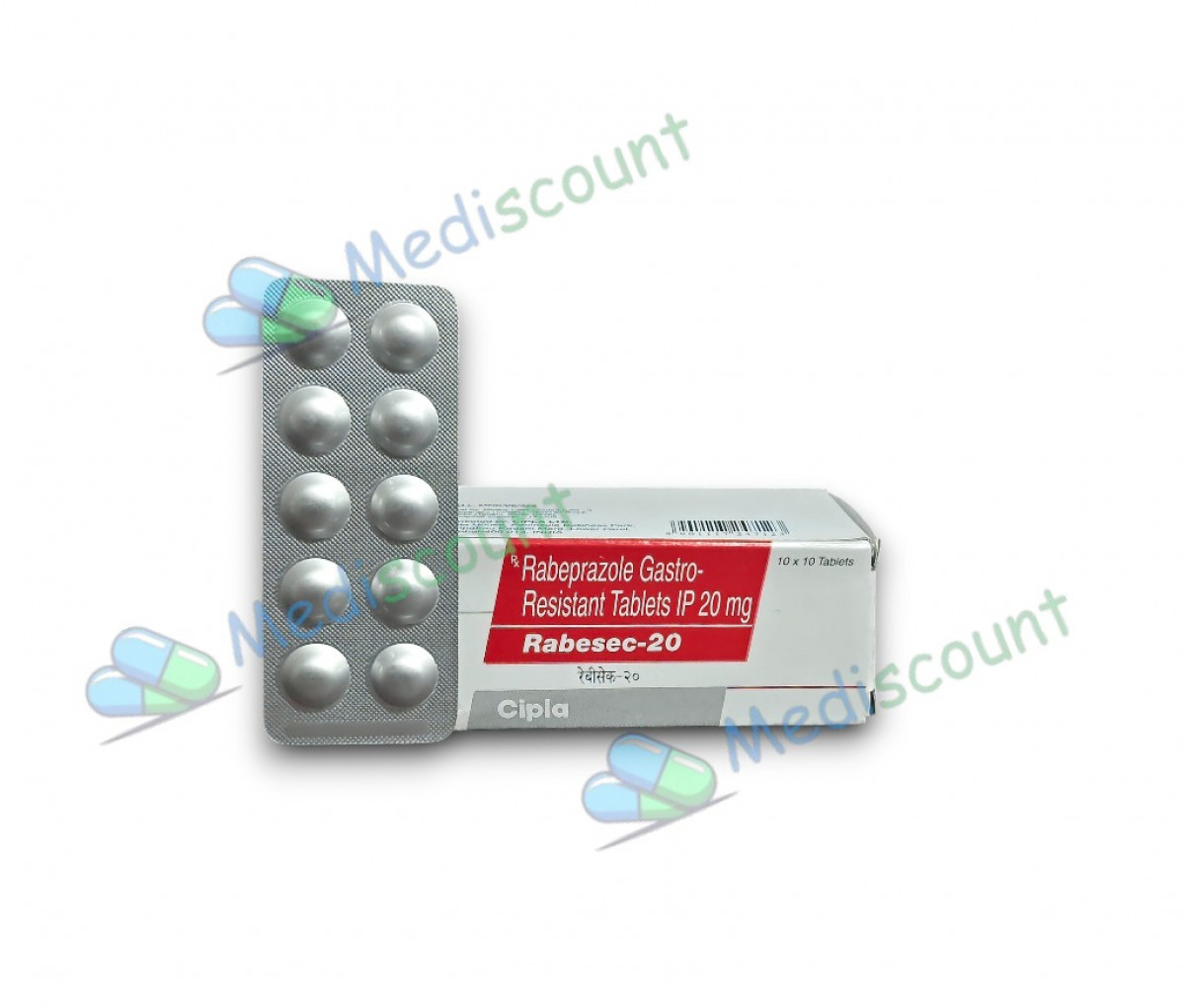 Rabesec 20 tablet for acid reflux and heartburn relief