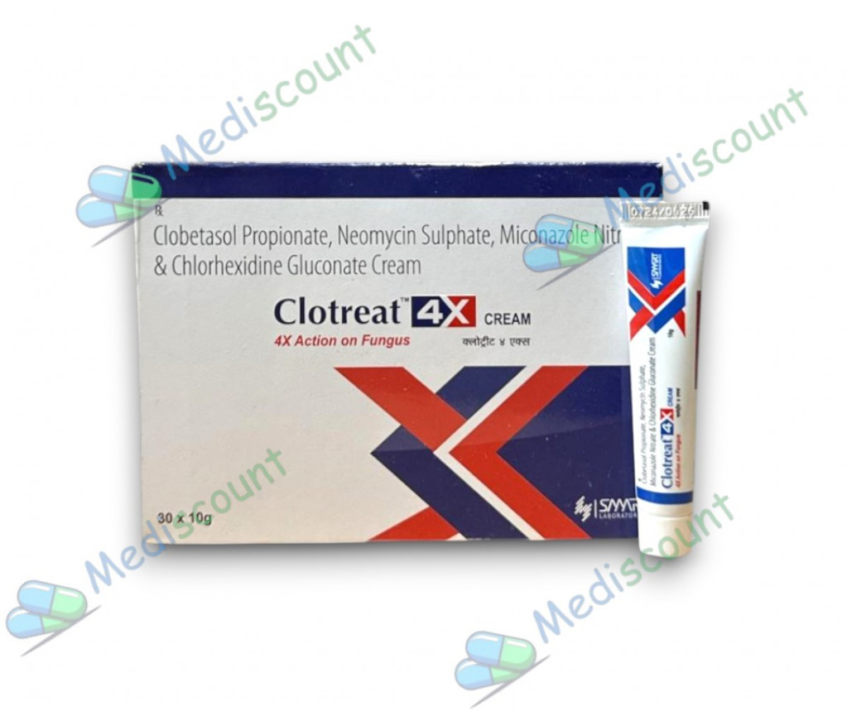 Clotreat 4X 10g antifungal cream
