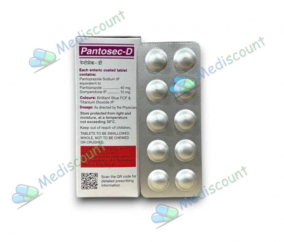 Pantosec D Tablet 10’s for heartburn and indigestion – buy online Mediscount