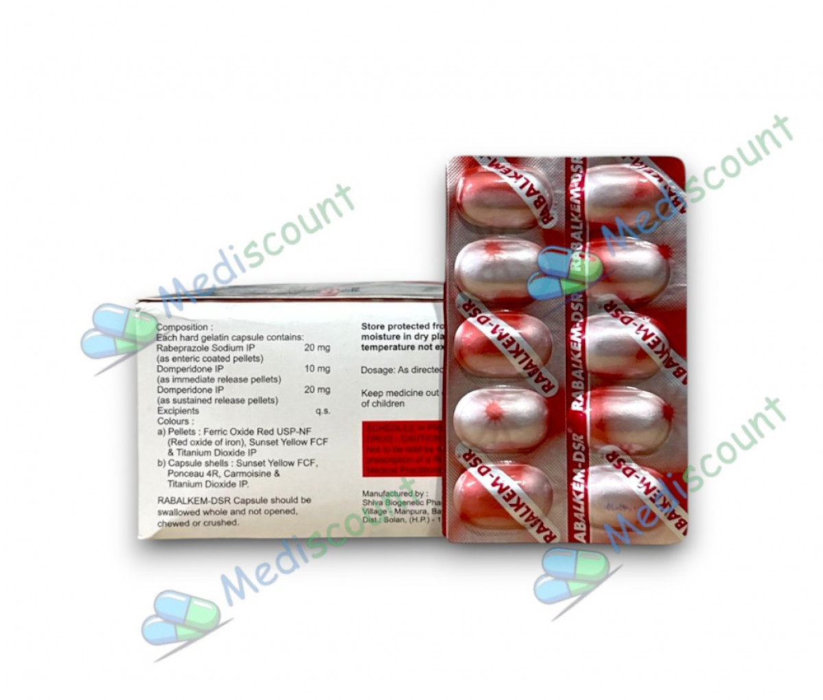 Rabalkem DSR capsule for acid reflux and heartburn relief online at Mediscount
