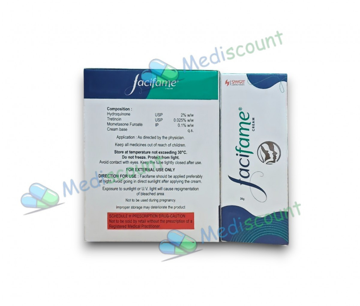 Facifame cream 30g for acne and skin care online at Mediscount