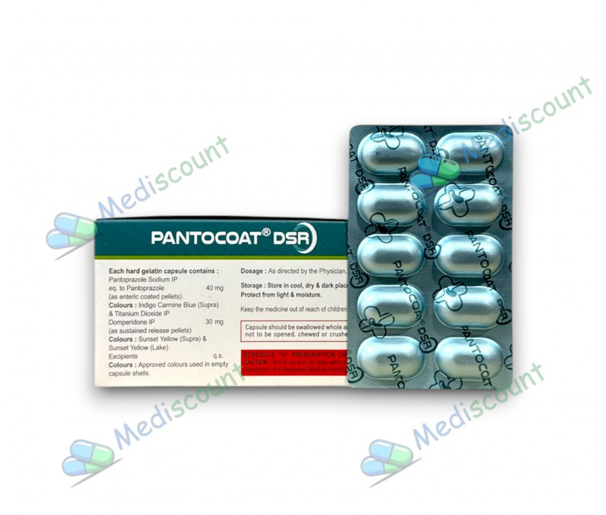 Pantocoat DSR capsule for acid reflux and heartburn relief online at Mediscount