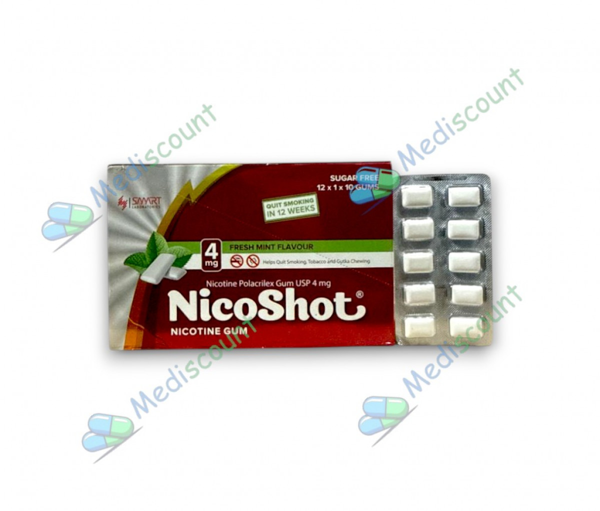 Nicoshot 4mg nicotine gum to quit smoking
