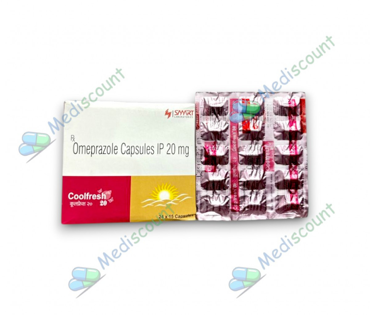 Coolfresh 20mg capsule for fever, headache, and nasal congestion