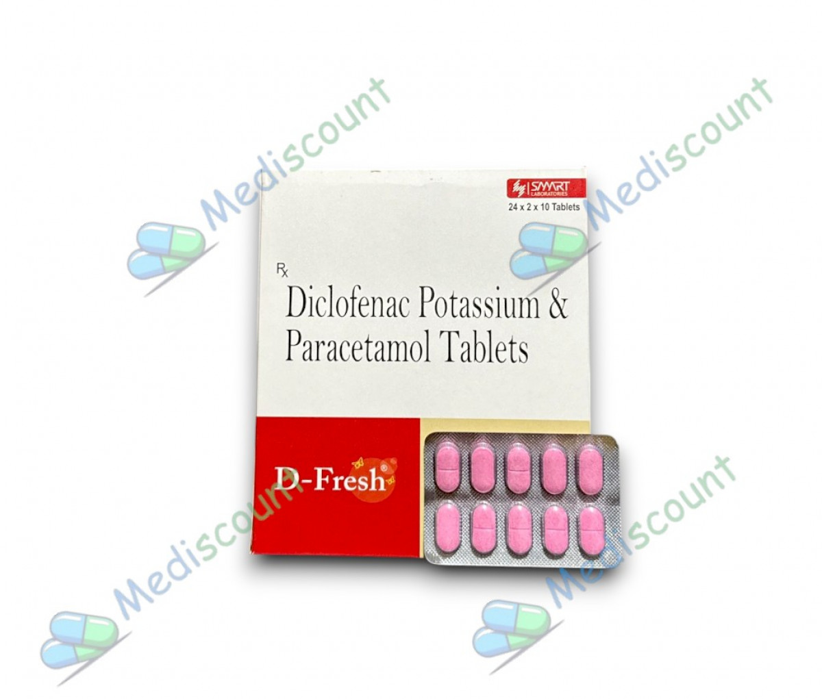 D Fresh Tablet Pink for pain and fever – Mediscount