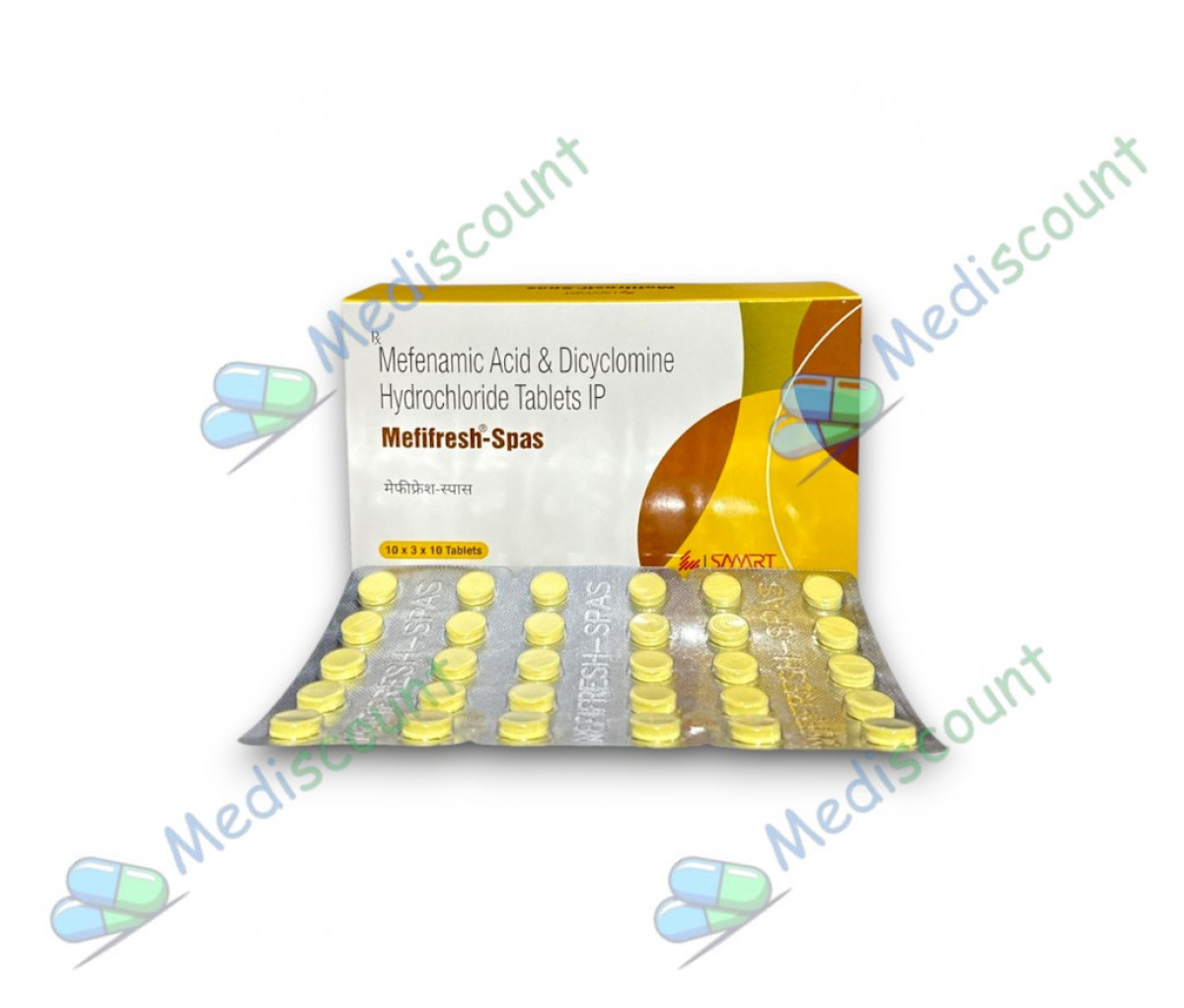 Mefifresh Spas Tablet for stomach cramps and spasms – Mediscount